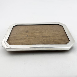 Smart Plain Sterling Silver Photo Frame with Cut Corners