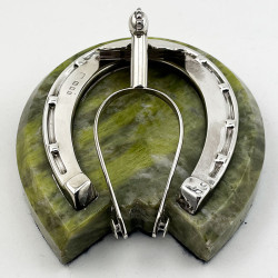 Novelty Sampson Mordan & Co Sterling Silver Horseshoe Paper Clip (1923)