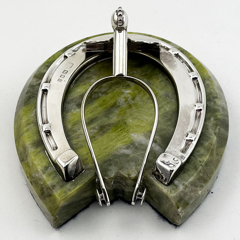 Novelty Sampson Mordan & Co Sterling Silver Horseshoe Paper Clip (1923)