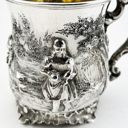 Beautiful Victorian Sterling Silver Christening Mug