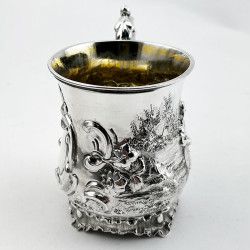 Beautiful Victorian Sterling Silver Christening Mug