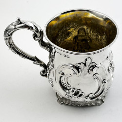 Beautiful Victorian Sterling Silver Christening Mug
