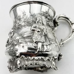Beautiful Victorian Sterling Silver Christening Mug