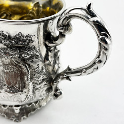 Beautiful Victorian Sterling Silver Christening Mug