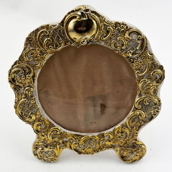Gilt Victorian Sterling Silver Photo Frame