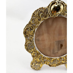 Gilt Victorian Sterling Silver Photo Frame