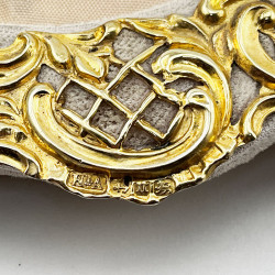 Gilt Victorian Sterling Silver Photo Frame