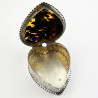 Nathan & Hayes Heart Shape Sterling Silver and Tortoiseshell Jewellery Box