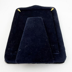 Edwardian Sterling Silver Photo Frame with Blue Velvet Back