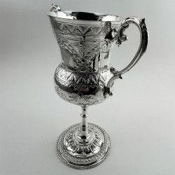 Decorative Victorian Silver Plated Trophy Cup