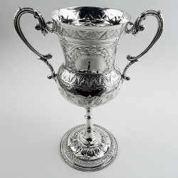 Decorative Victorian Silver Plated Trophy Cup (c.1890)
