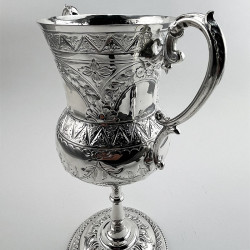 Decorative Victorian Silver Plated Trophy Cup