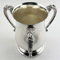 Unusual Edwardian Silver Plated Three Handle Loving Cup (c.1900)