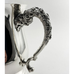 Unusual Edwardian Silver Plated Three Handle Loving Cup