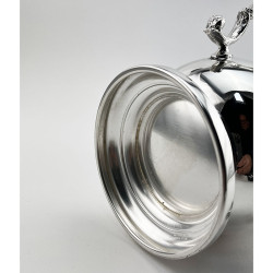 Unusual Edwardian Silver Plated Three Handle Loving Cup