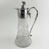 Beautiful Victorian Fern Engraved Silver Plated Claret Jug (c.1895)