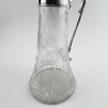 Beautiful Victorian Fern Engraved Silver Plated Claret Jug