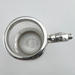 Victorian Glass and Silver Plated Mug