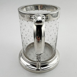 Victorian Glass and Silver Plated Mug