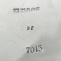 Victorian Silver Plated Biscuit Box with Swan Finial