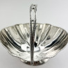 Elegant Victorian Silver Plated Swing Handle Sugar Basket