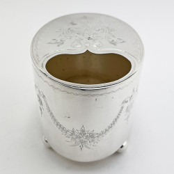 Unusual Silver Plated Hard Metal Victorian Spoon Warmer