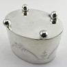 Unusual Silver Plated Hard Metal Victorian Spoon Warmer