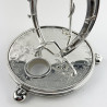 Unusual Equestrian Victorian Silver Plated Desk Inkstand