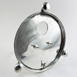 Unusual Equestrian Victorian Silver Plated Desk Inkstand