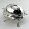 Victorian Silver Plated Revolving Lidded Butter or Preserve Dish