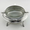 Victorian Silver Plated Revolving Lidded Butter or Preserve Dish