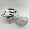 Victorian Silver Plated Revolving Lidded Butter or Preserve Dish