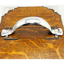 Mappin & Webb Sterling Silver and Oak Cigar or Trinket Box