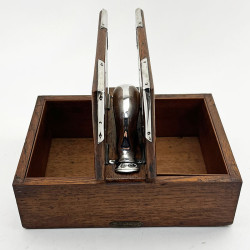 Mappin & Webb Sterling Silver and Oak Cigar or Trinket Box