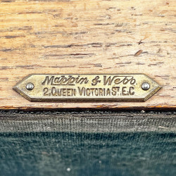Mappin & Webb Sterling Silver and Oak Cigar or Trinket Box