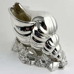 Victorian Silver Plated Conch Shell Spoon Warmer (c.1890)