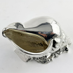 Victorian Silver Plated Conch Shell Spoon Warmer