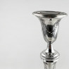 Elegant Pair of Edwardian 29.2cm (11.5") Sterling Silver Candlesticks