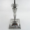 Elegant Pair of Edwardian 29.2cm (11.5") Sterling Silver Candlesticks