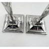 Elegant Pair of Edwardian 29.2cm (11.5") Sterling Silver Candlesticks