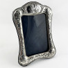 Victorian Sterling Silver Photo Frame Embossed with Reynolds Angels (1897)