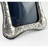 Victorian Sterling Silver Photo Frame Embossed with Reynolds Angels