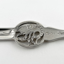Superior Boxed Set of Six Silver Plated Lobster Picks
