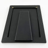 Edwardian Sterling Silver Photo Frame with Black Leather Back