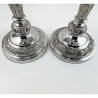 Decorative Pair of Old Sheffield Plate Candlesticks