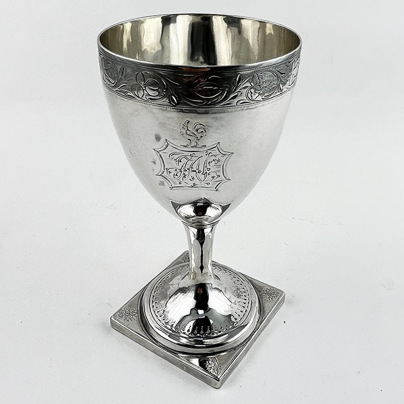 Georgian Sterling Silver Goblet with Vase Shaped Body (1793)