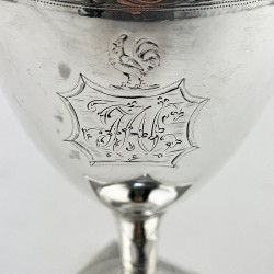 Georgian Sterling Silver Goblet with Vase Shaped Body
