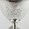 Georgian Sterling Silver Goblet with Vase Shaped Body