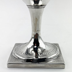 Georgian Sterling Silver Goblet with Vase Shaped Body