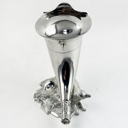 Rare Collectible Victorian Silver Plated Spoon Warmer